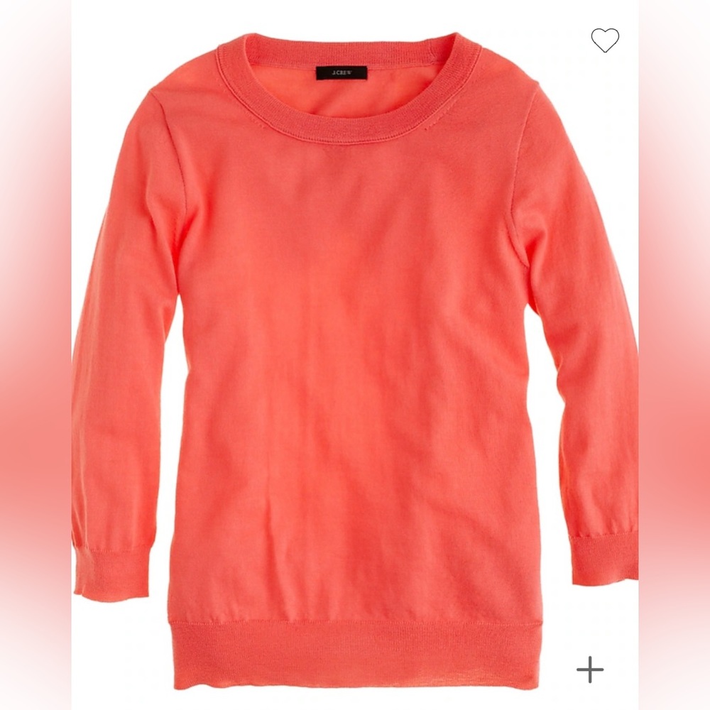 J.Crew Merino wool tippi sweater. Size XS. Bright Papaya. Used condition.